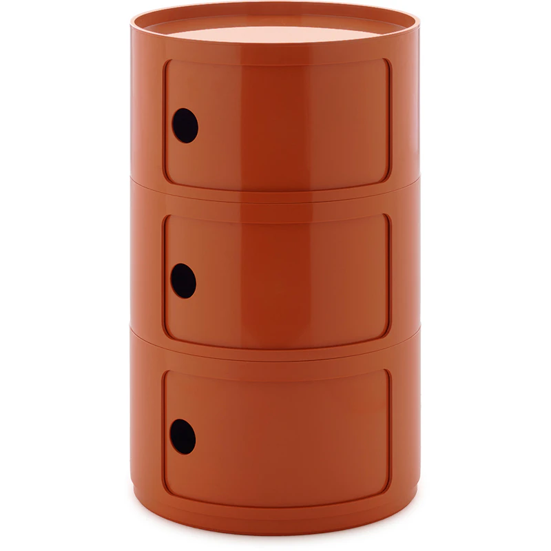 Componibili New Big Storage With 3 Compartments, Orange