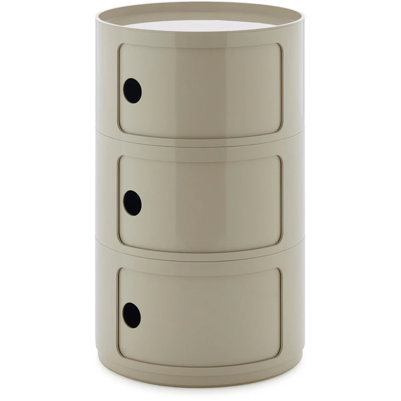 Componibili New Big Storage With 3 Compartments, Dove Grey