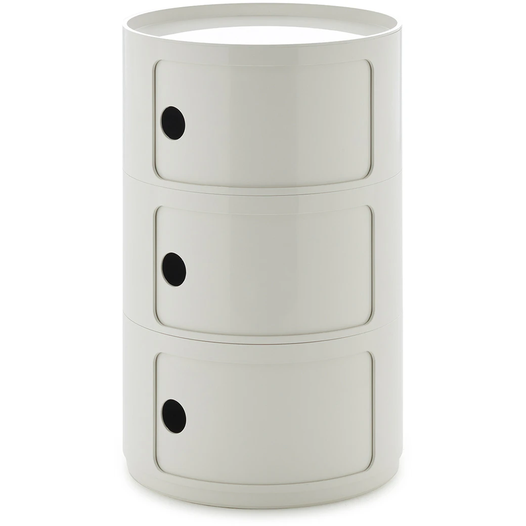 Componibili New Big Storage With 3 Compartments, White | RoyalDesign.co.uk