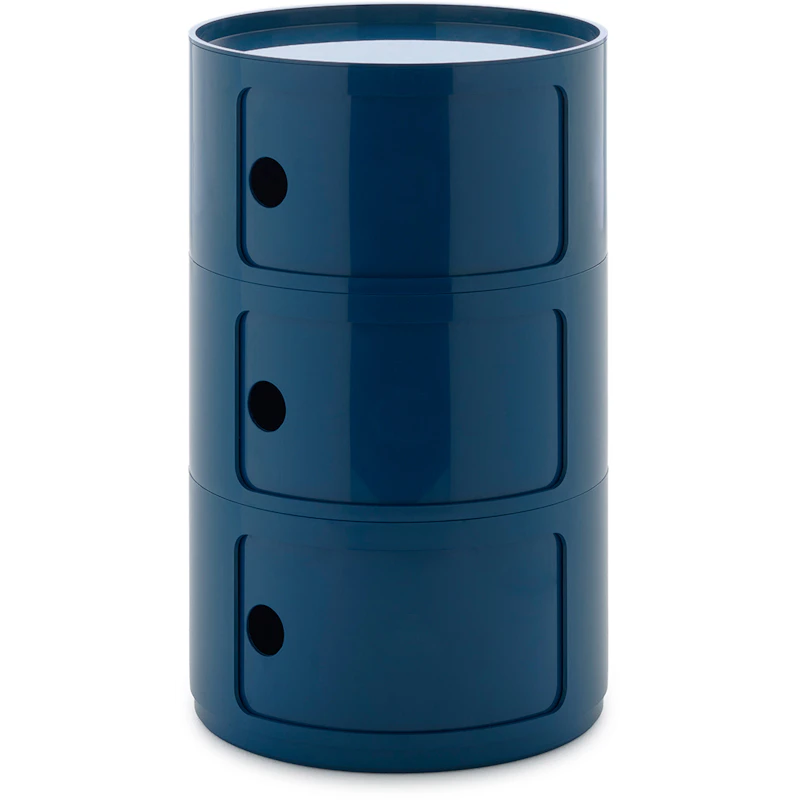Componibili New Big Storage With 3 Compartments, Blue