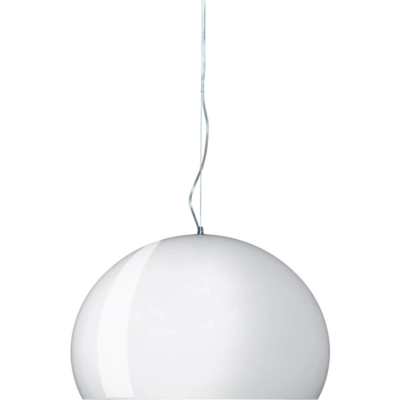 FL/Y Pendant 52 cm, White Glossy
