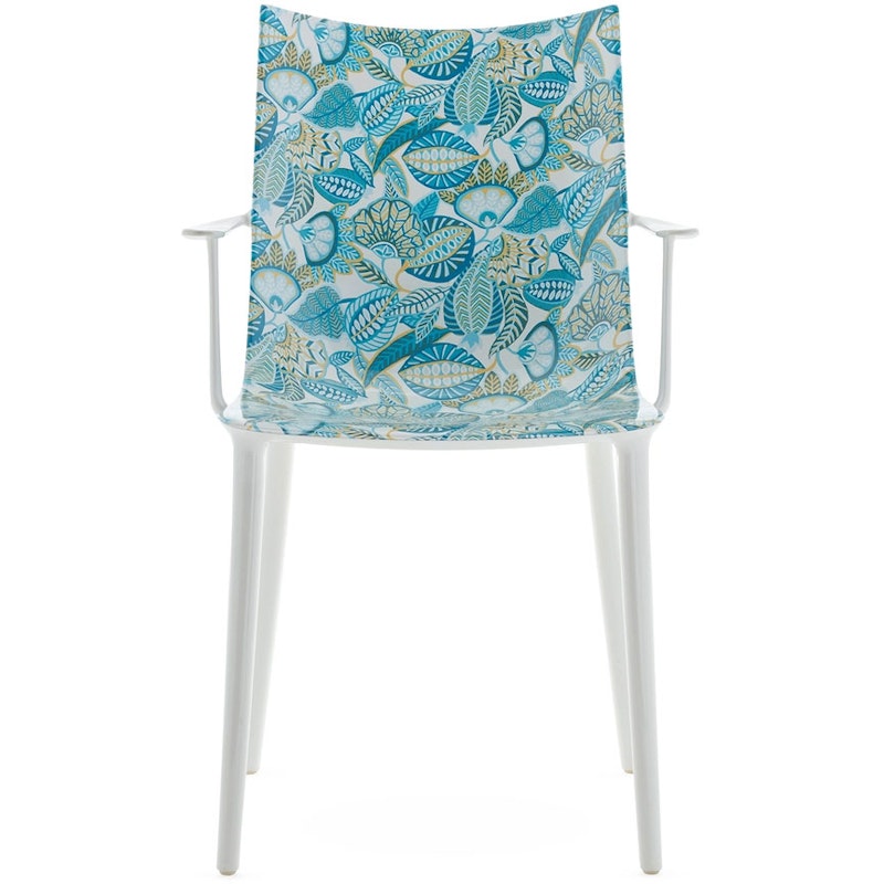 H.H.H. Chair Graphic Impression, White / Lapis