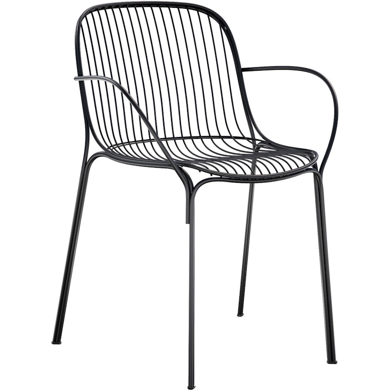 Hiray Chair With Armrest, Black