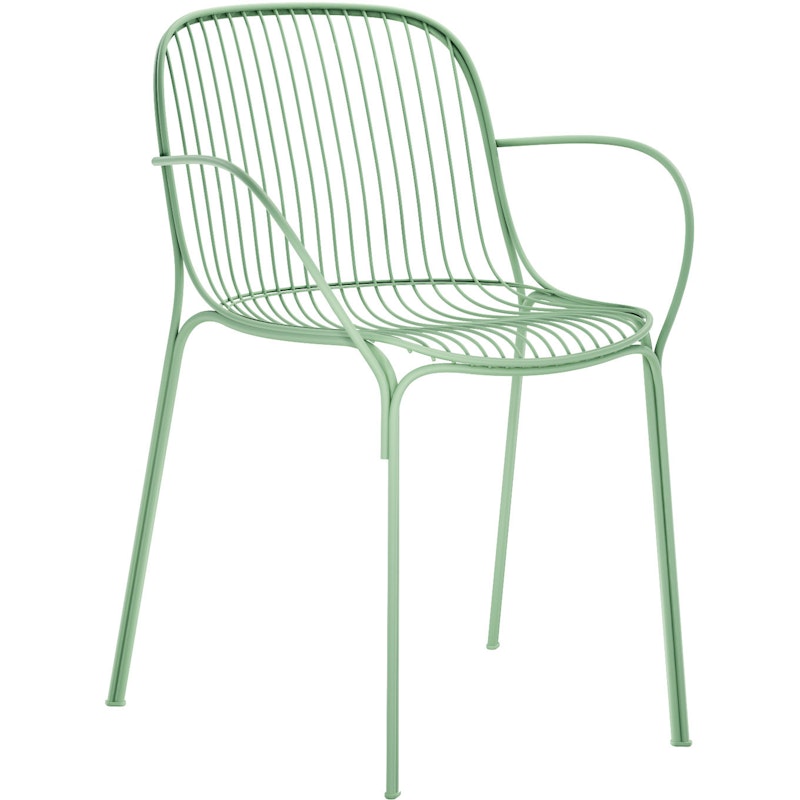 Hiray Chair With Armrest, Green