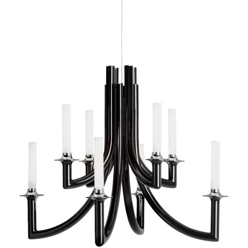 Khan Metal Chandelier, Black