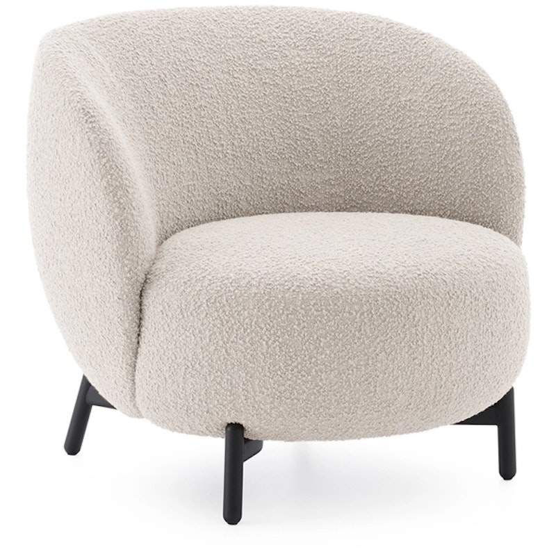 Lunam Curly Armchair, White