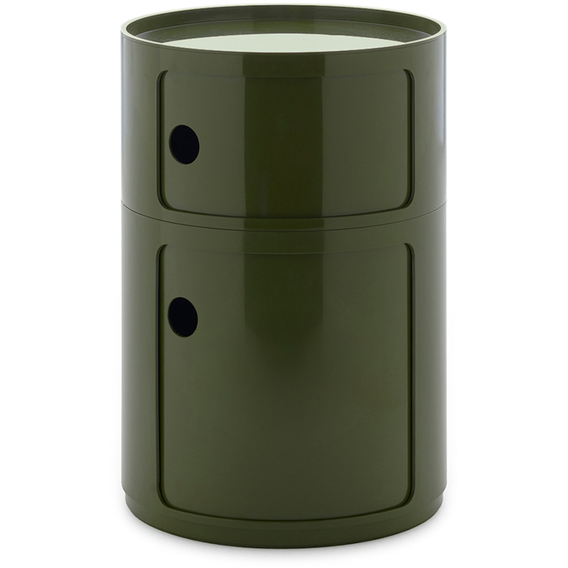 Componibili New Big Storage With 2 Compartments, Green