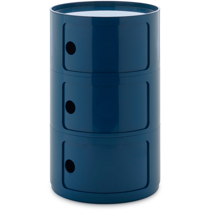 Componibili New Big Storage With 3 Compartments, Blue