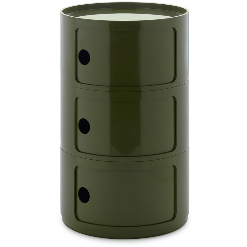 Componibili New Big Storage With 3 Compartments, Green