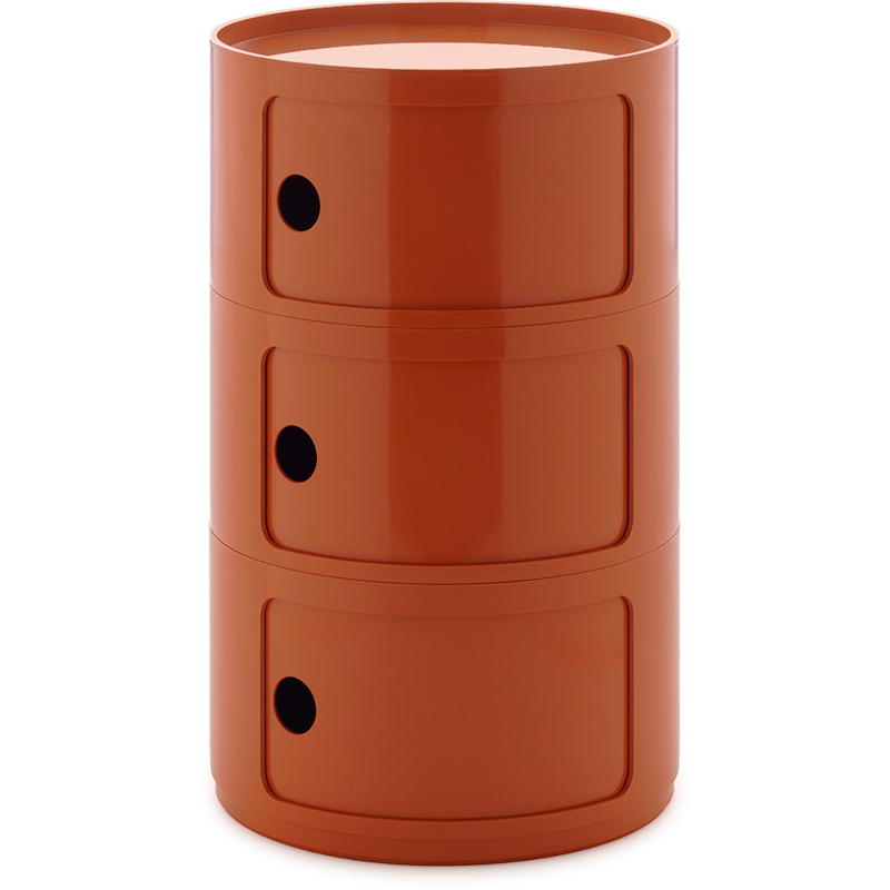 Componibili New Big Storage With 3 Compartments, Orange