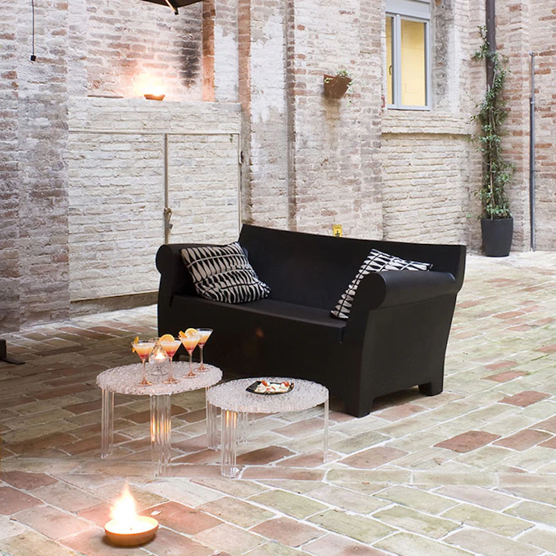 T-Table Side Table II, Crystal from Kartell | RoyalDesign.co.uk