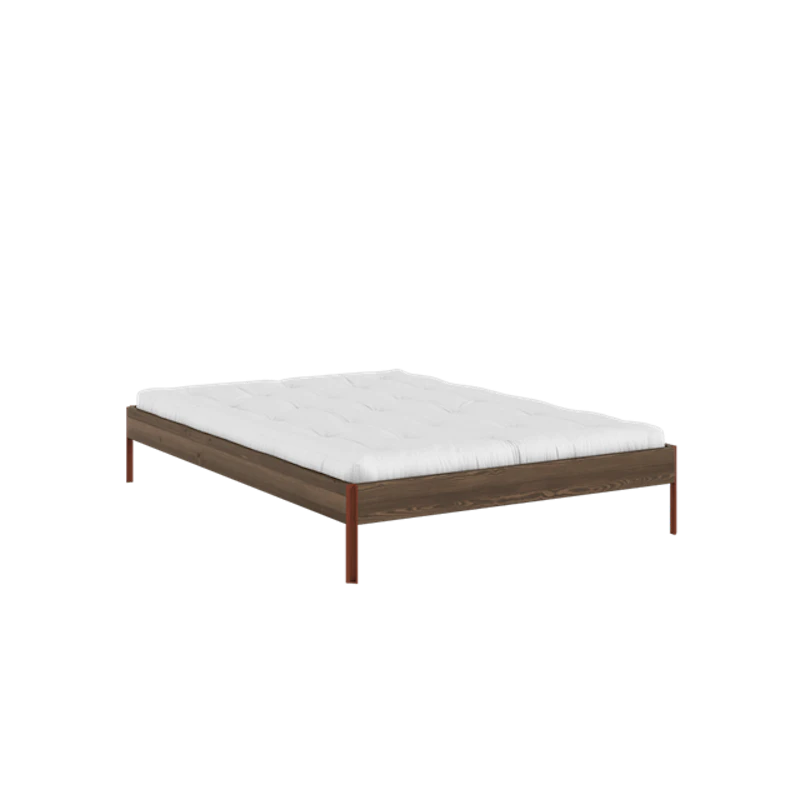 Core Bed Frame 140x200 Carob Brown/Terra Red