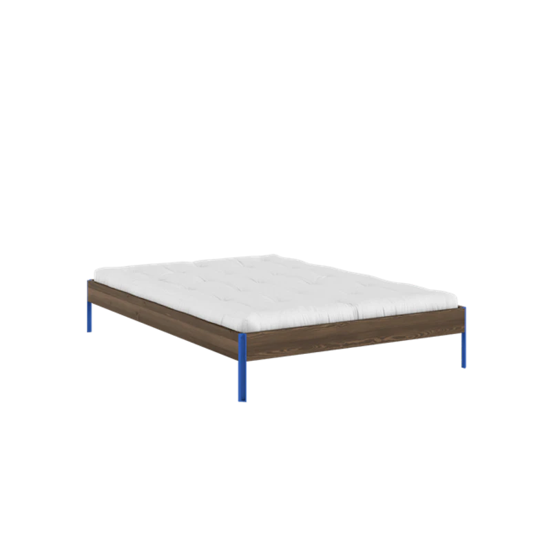 Core Bed Frame 140x200 Carob Brown/Vivid Blue