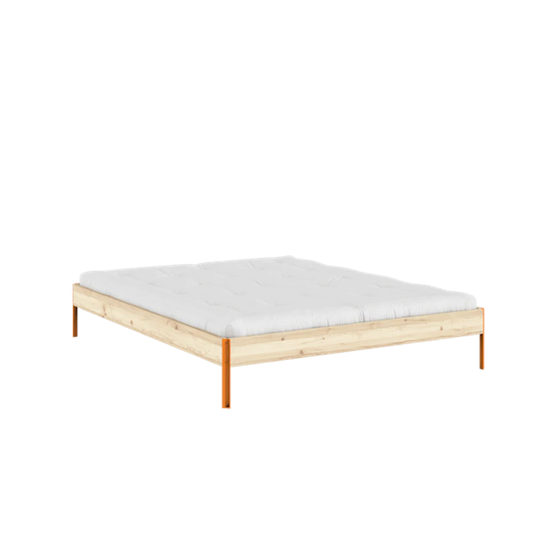 Core Bed Frame 160x200 Raw/Solar Orange