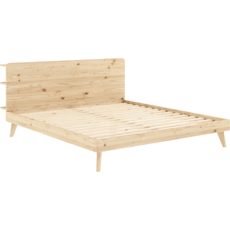 Retreat Bed Frame Clear Lacquered, 180x200 cm