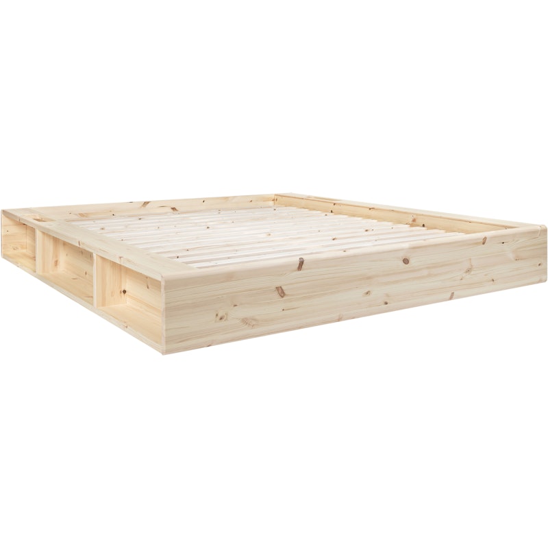 Ziggy Bed Frame Clear Lacquered, 140x200 cm