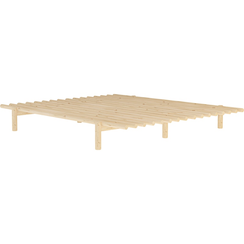 Pace Bed Frame Clear Lacquered, 180x200 cm