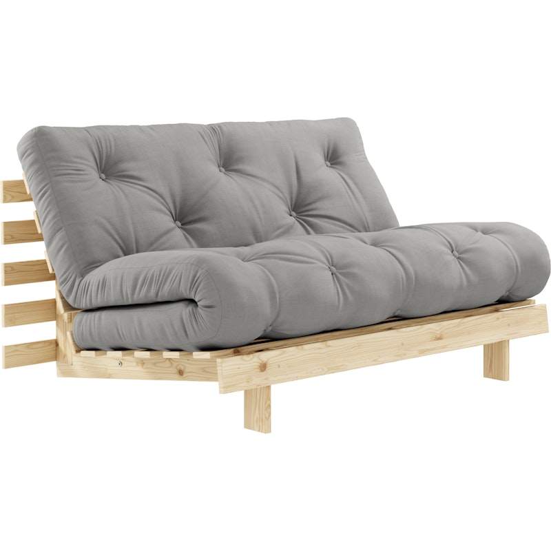 Roots 140 Sofa Bed With Mattress, Raw / Grey