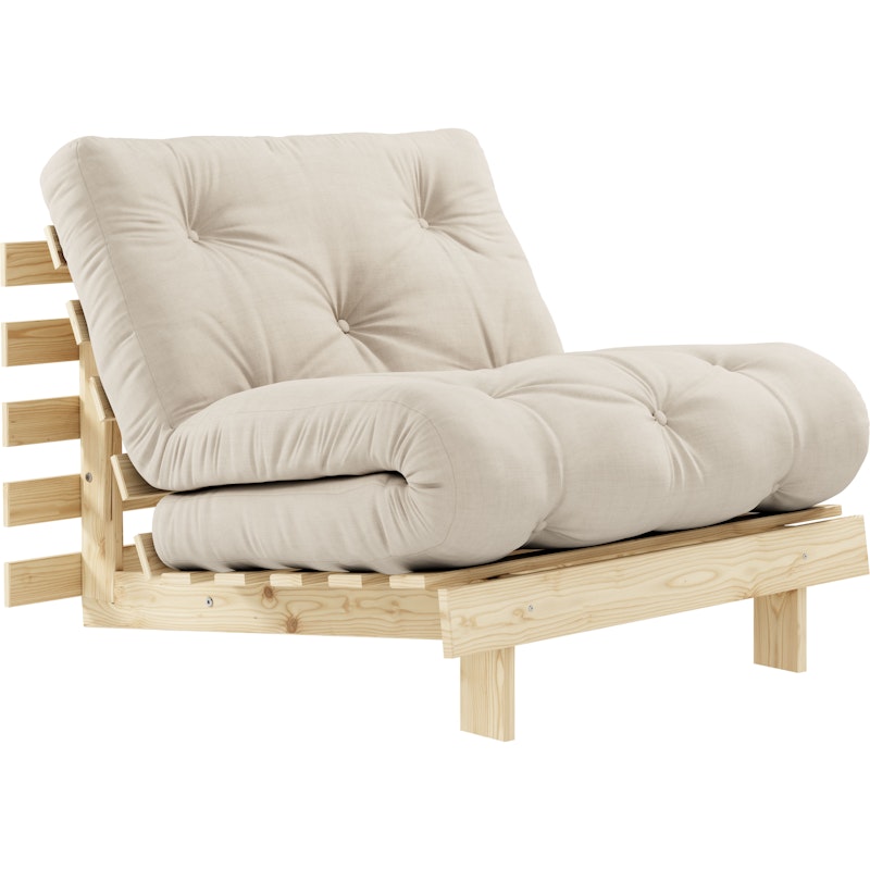 ROOTS RAW 90 X 200 W. ROOTS MATTRESS BEIGE 90 X 200
