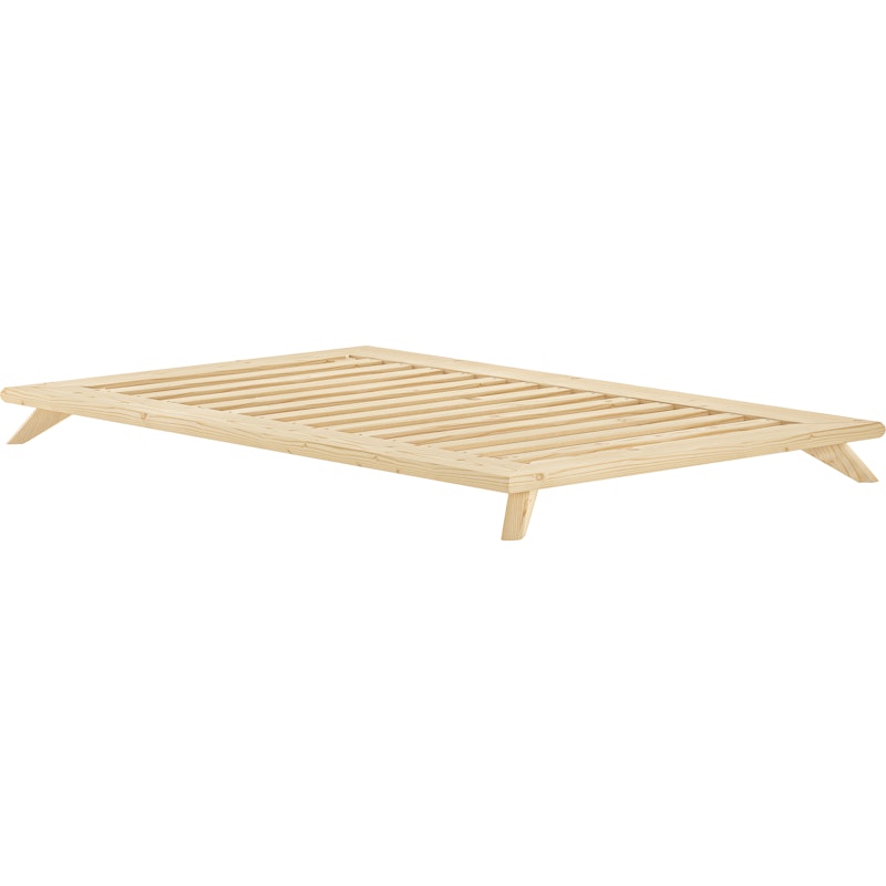 Senza Bed Frame Clear Lacquered, 140x200 cm