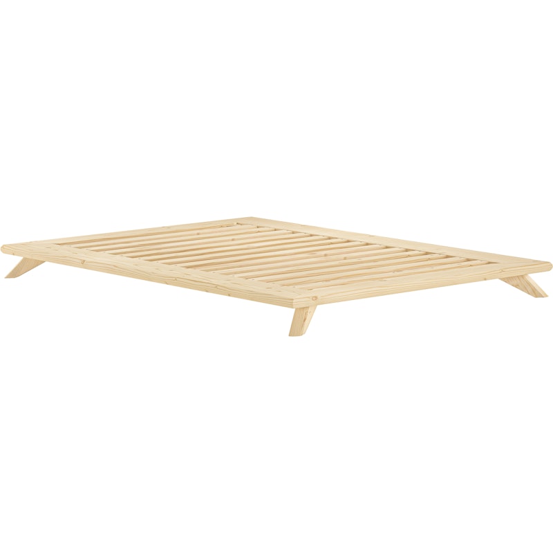 Senza Bed Frame Clear Lacquered, 160x200 cm