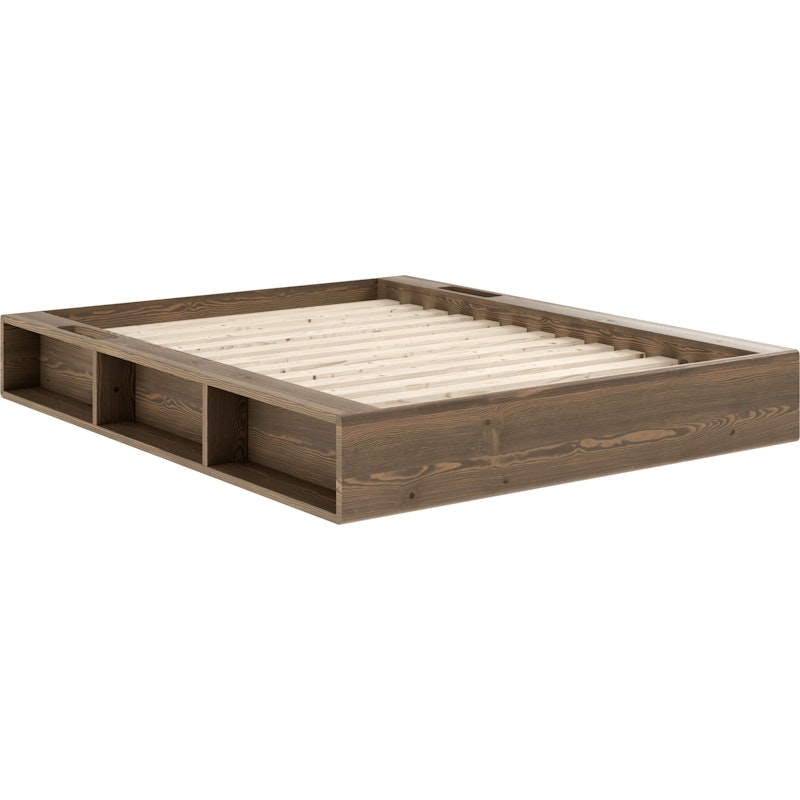 Ziggy Bed Frame Carob Brown, 140x200 cm