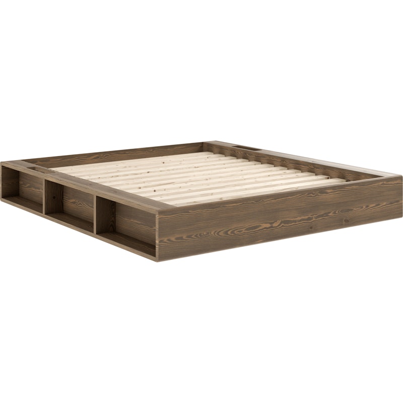 Ziggy Bed Frame Carob Brown, 160x200 cm