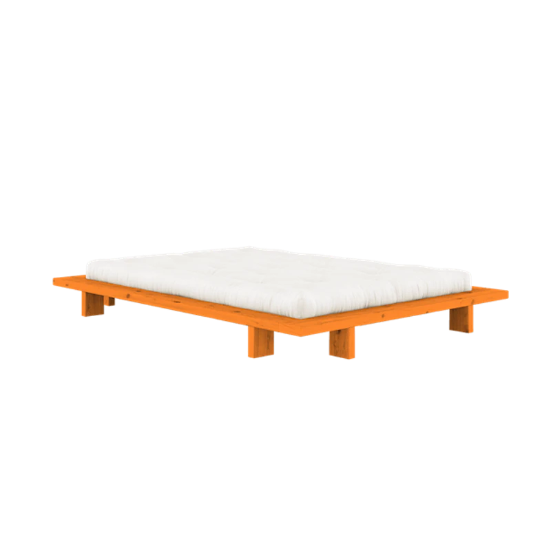 Japan Bed Frame 140x200 Solar Orange