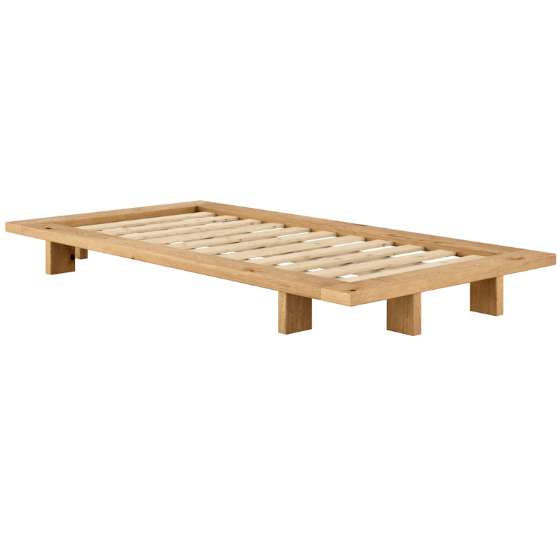 Japan Bed Frame Oiled Oak, 90x200 cm