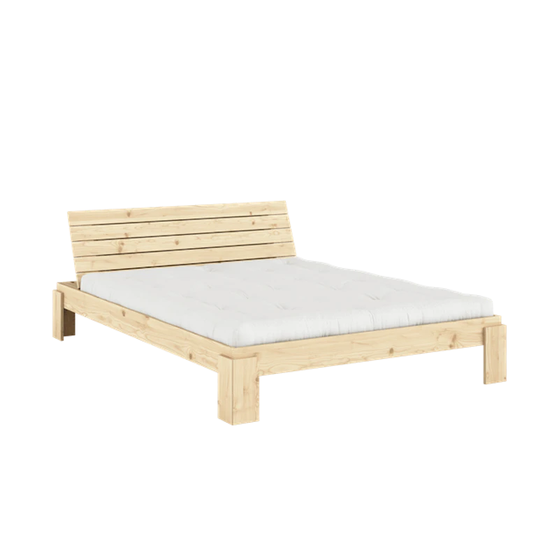 Layers Bed Frame With Headboard 160x200 Raw