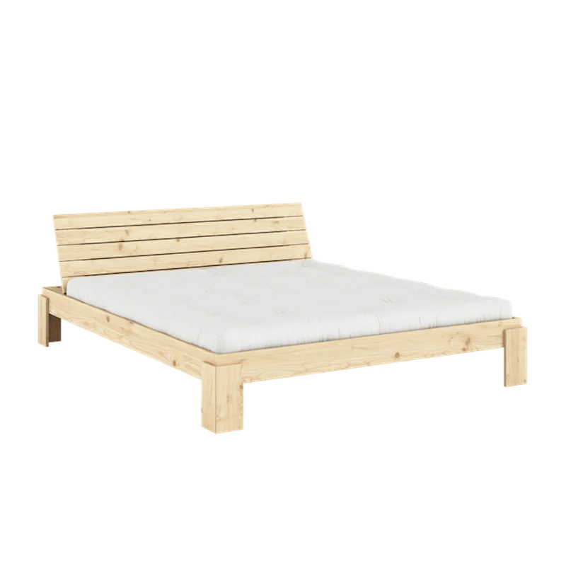 Layers Bed Frame With Headboard 180x200 Raw