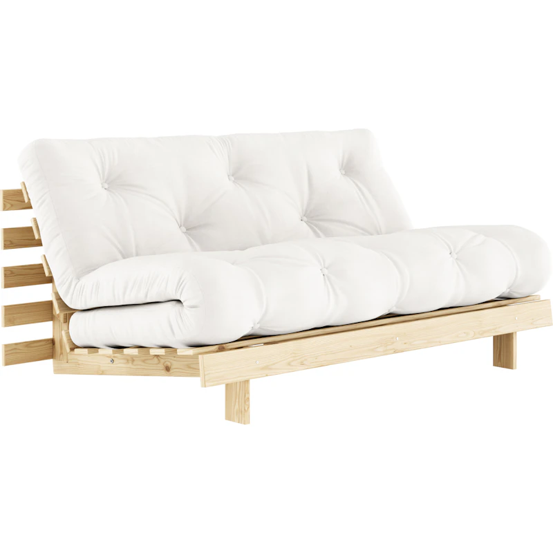 Roots 160 Sofa Bed With Mattress, Raw / Natural