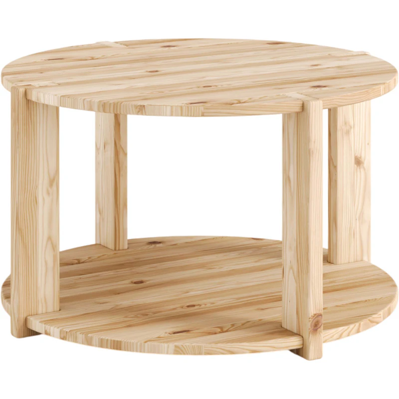 Tuck Coffee Table With Storage, Raw