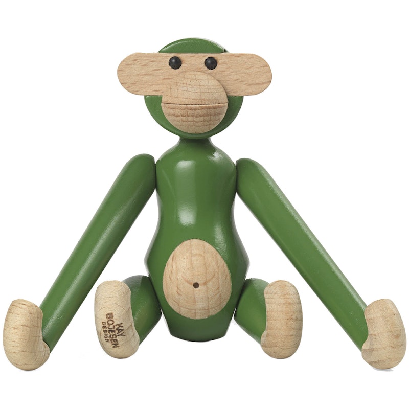 Apa Mini Vintage Wooden Figurine 9.5 cm, Green