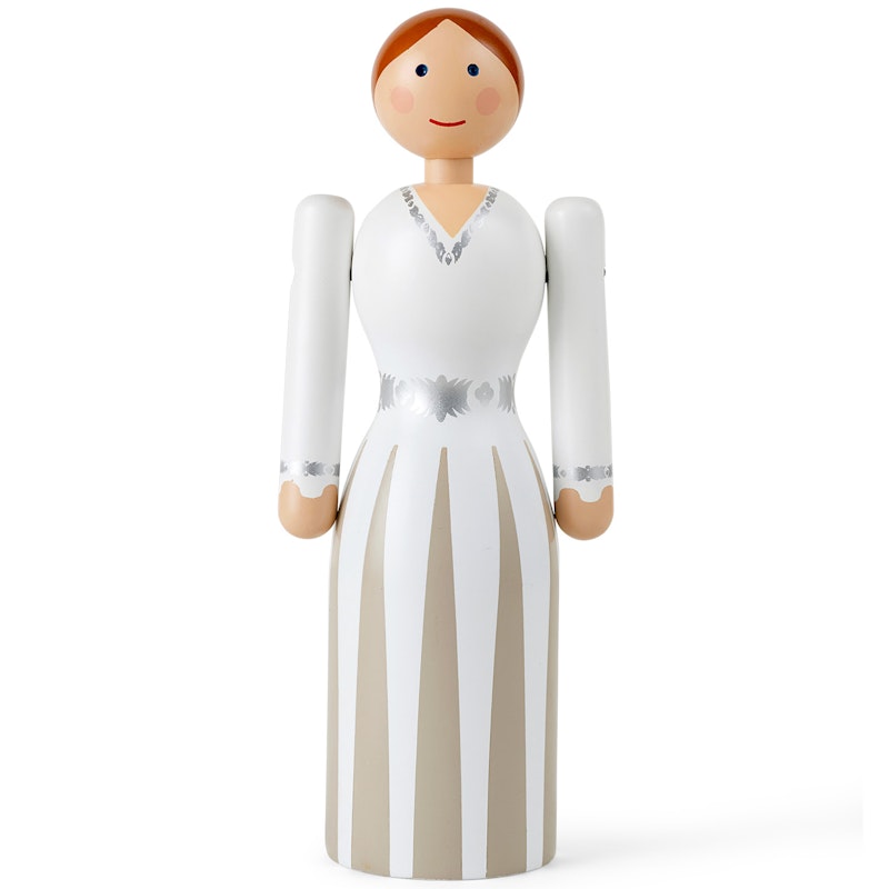 Bride Wooden Figurine, White