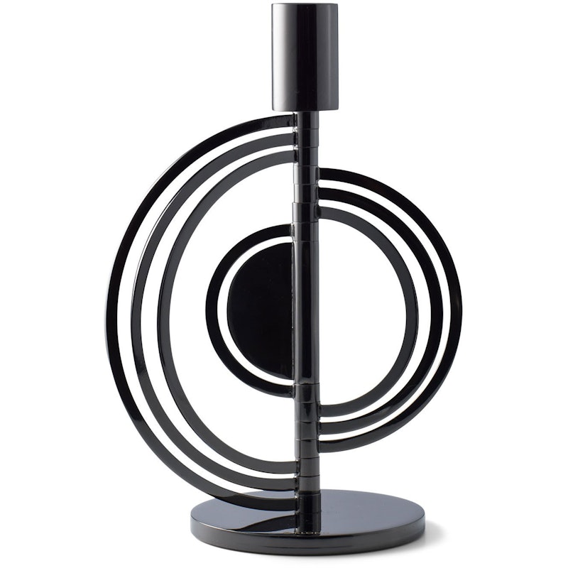 Cirkus Candlestick Black, Small H20 cm