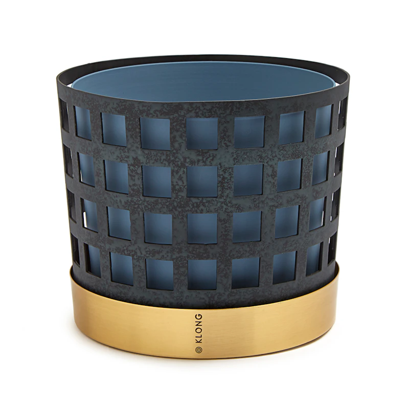 Trio Flowerpot Medium Square, Blue