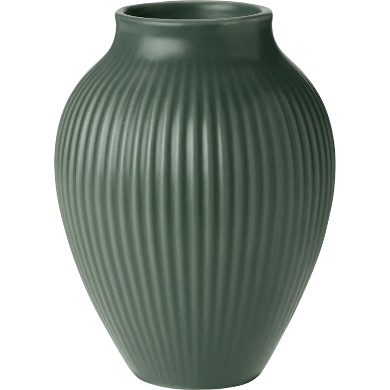 Vase Grooved 12,5 cm, Celadon Green