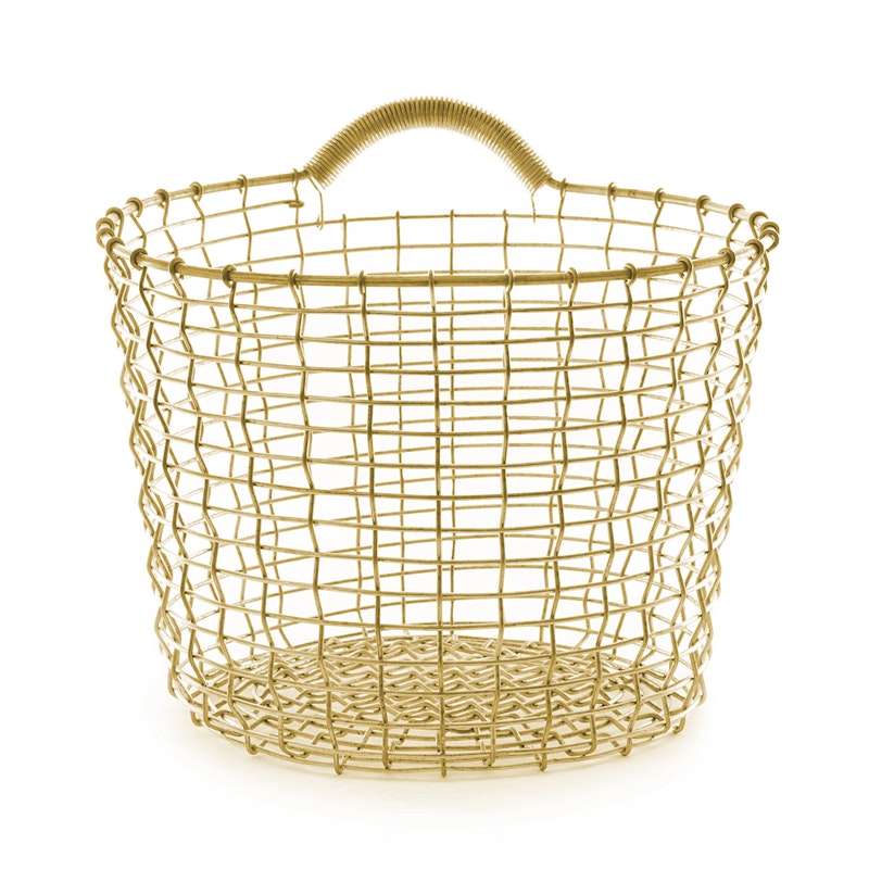 Bin 16 Basket, Brass