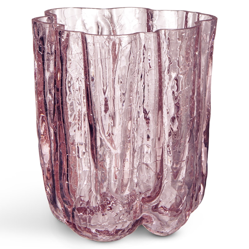 Crackle Vase 121 mm, Pink