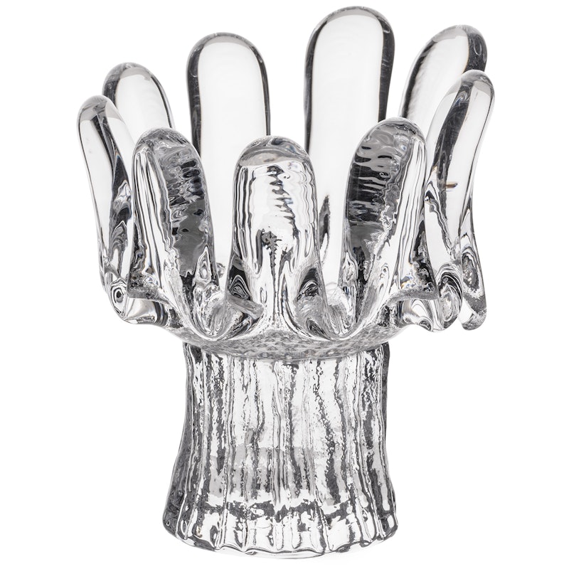 Sunflower Candle Holder 11.5 cm, Clear