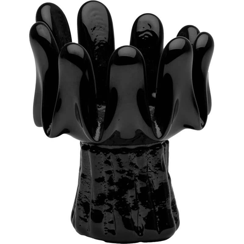 Sunflower Candle Holder 11,5 cm, Black