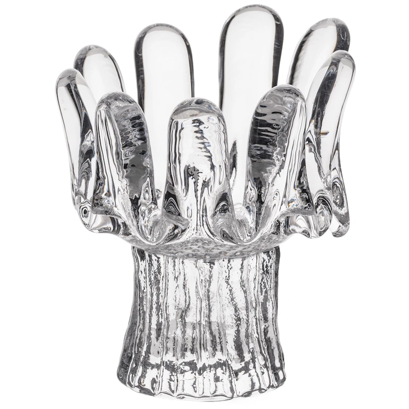 Sunflower Candle Holder 11.5 cm, Clear