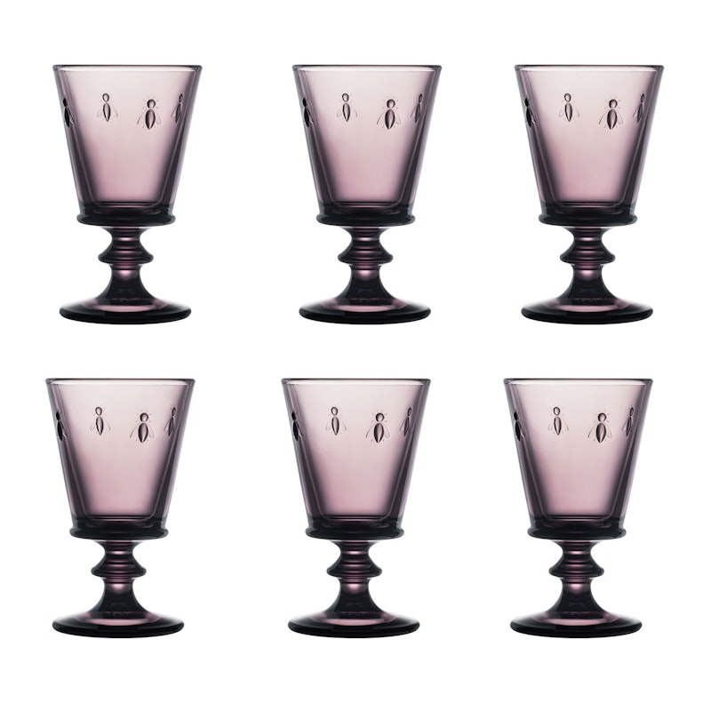 Abeille Wine Glass 6-pack, Aubergine