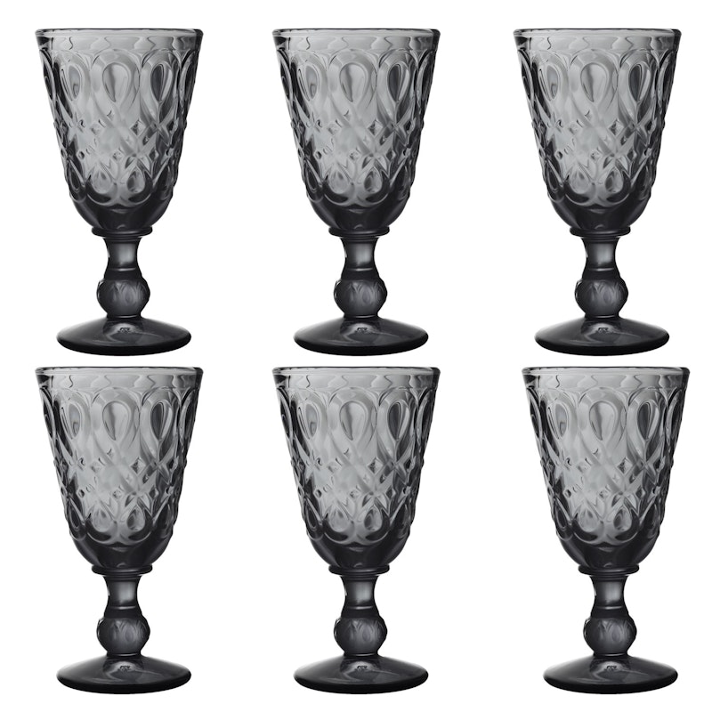 Lyonnais Wine Glass 6-pack, Anthracite