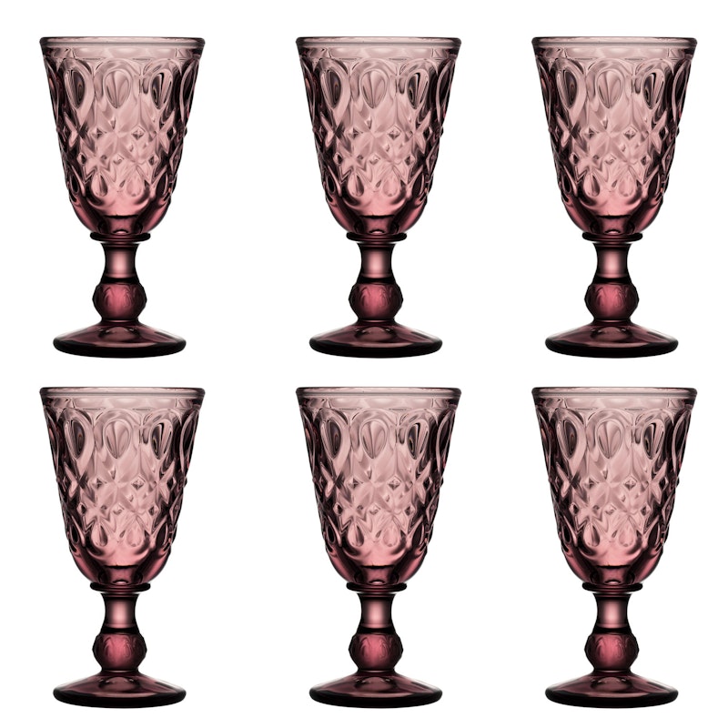 Lyonnais Wine Glass 6-pack, Amethyst