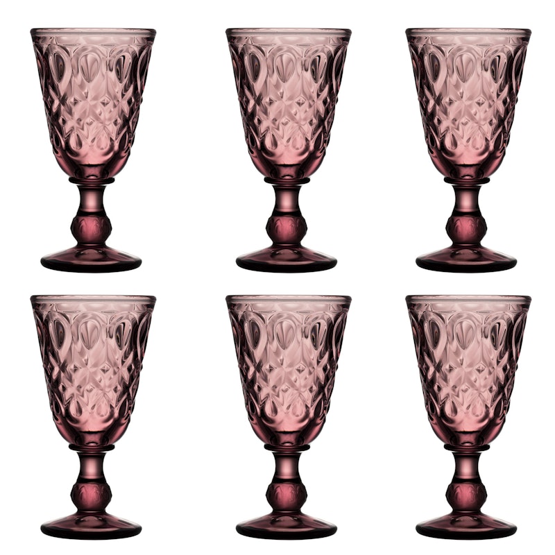 Lyonnais Wine Glass 6-pack, Amethyst