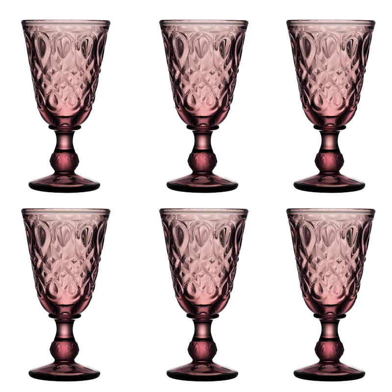 Lyonnais Wine Glass 6-pack, Amethyst