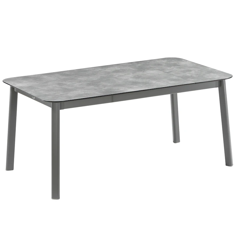 Oron Table Aluminium, M 100x170-205 cm, Titan / Ciment