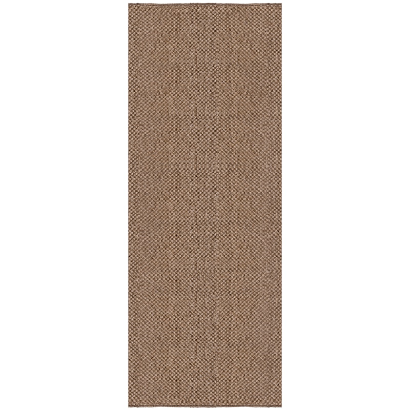 Basket Weave Sisal Rug 75x240 cm, Brown